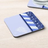 Het Blauw van de winter Drankjes Onderzetter (Linkerzijde)