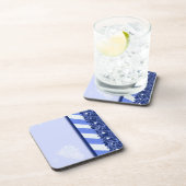Het Blauw van de winter Drankjes Onderzetter (Rechterzijde)
