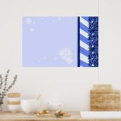 Het Blauw van de winter Poster (Keuken)