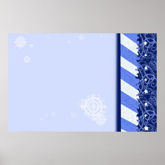 Het Blauw van de winter Poster (Voorkant)