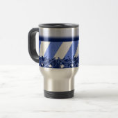 Het Blauw van de winter Reisbeker (Voorkant links)