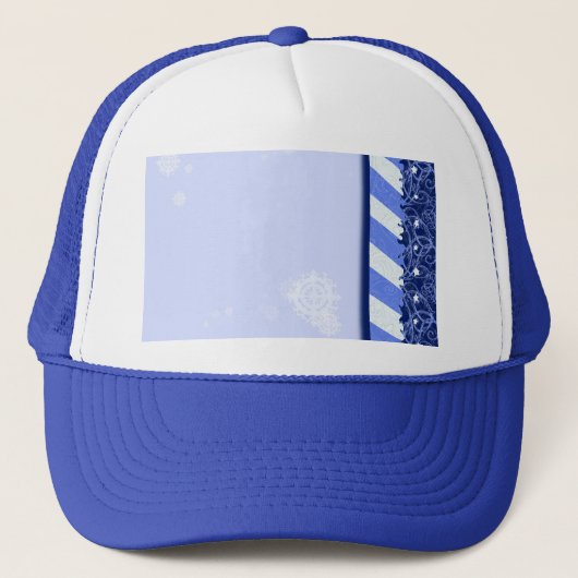 Het Blauw van de winter Trucker Pet (Voorkant)