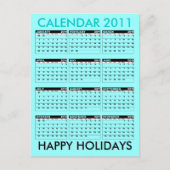 Het Blauw van het Briefkaart van de kalender 2011 (Voorkant)