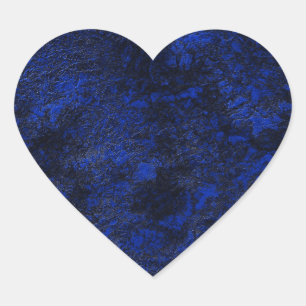 Het blauw van het kobalt hart sticker