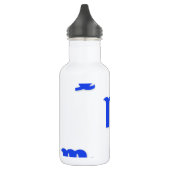 Het Blauw van het Patroon van de Maagd Waterfles (Links)