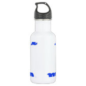 Het Blauw van het Patroon van de Maagd Waterfles (Achterkant)
