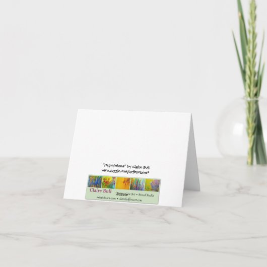 Het Blauw van riddersporen Kaart (Achterkant)