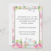 Het blauw van Unicorn is een jongen! (bloemen en d Kaart (Achterkant)