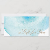 Het blauwe Abstracte Certificaat van de Gift van (Voorkant)