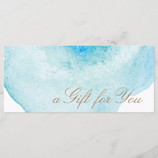 Het blauwe Abstracte Certificaat van de Gift van (Voorkant)