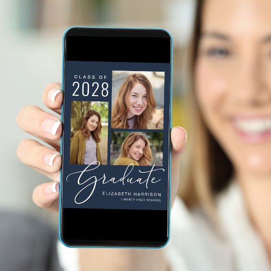 Het Blauwe Afstuderen van het Manuscript van de Fo Aankondiging