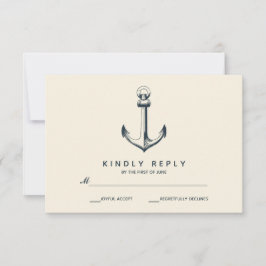 Het blauwe anker | Bruiloft RSVP