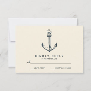 Het blauwe anker   Bruiloft RSVP