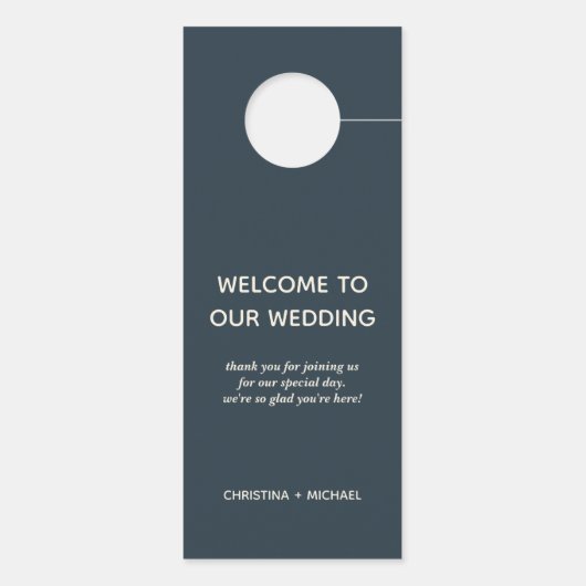 Het blauwe anker | Geen welkome gast storen Deurhanger (Achterkant)