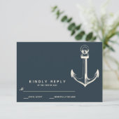 Het blauwe anker | Weddenschap RSVP (Staand voorkant)