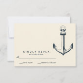 Het blauwe anker | Weddenschap RSVP (Voorkant)