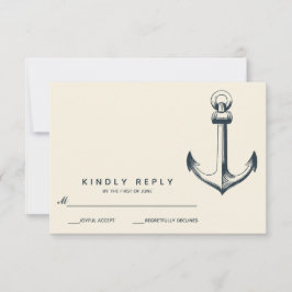 Het blauwe anker | Weddenschap RSVP