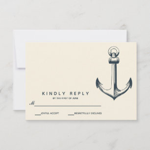Het blauwe anker   Weddenschap RSVP