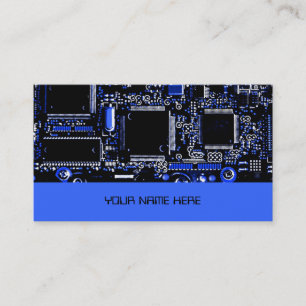 Het Blauwe blauw van de 2 visitekaartjesjabloon Visitekaartje