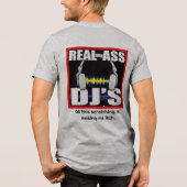 het blauwe blik DJ-shirt 2 Tri-Blend Shirt (Achterkant)