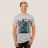 het blauwe blik DJ-shirt 2 Tri-Blend Shirt (Voorkant volledig)
