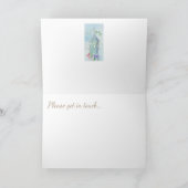 Het blauwe Bloemen Denken ` aan u' Kaart (Binnen)