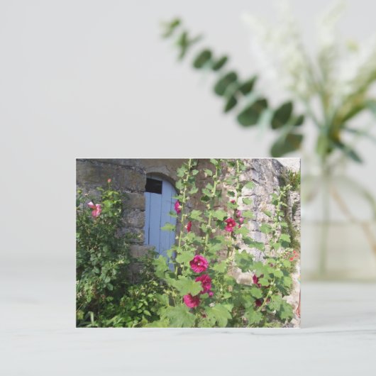 Het blauwe briefkaart van de deurProvence (Staand voorkant)