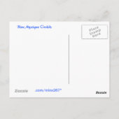 Het blauwe Briefkaart van de Orchideeën van de (Achterkant)