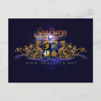 Het Blauwe) Briefkaart van SeaFurys van het Schild