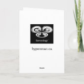 Het Blauwe Denken van de sereniteit aan u Kaart (Achterkant)