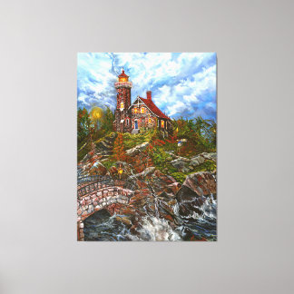 "Het blauwe deurlicht" Canvas Afdruk