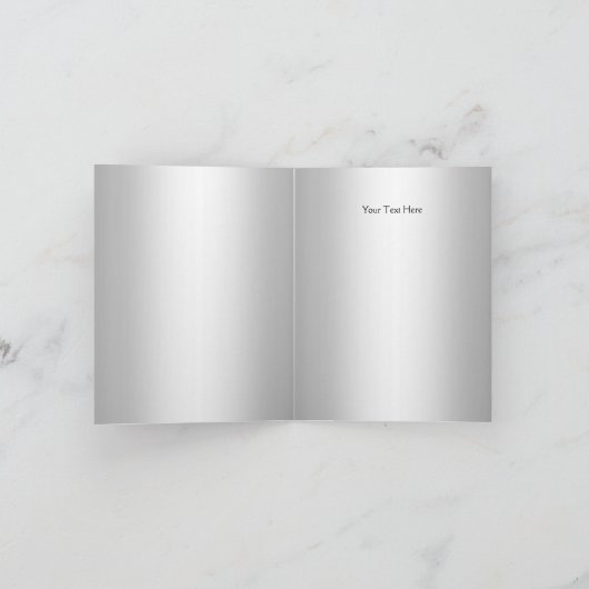 Het blauwe Doopsel van het Juweel van de Fonkeling Bedankkaart (Binnen)