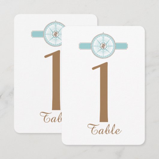 Het blauwe en goudbruine Roos van de Bindingstabel Kaart (Voorkant / Achterkant)