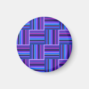 Het blauwe en paarse patroon van het magneet