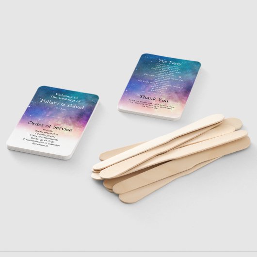 Het blauwe en roze weddenschap programma handwaaier (Niet-gemonteerd)