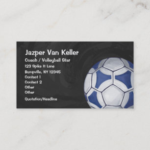Het blauwe en Witte Visitekaartje van het Voetbal