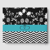 Het blauwe en zwarte Hearts Weddenschap Gastenboek (Achterkant)