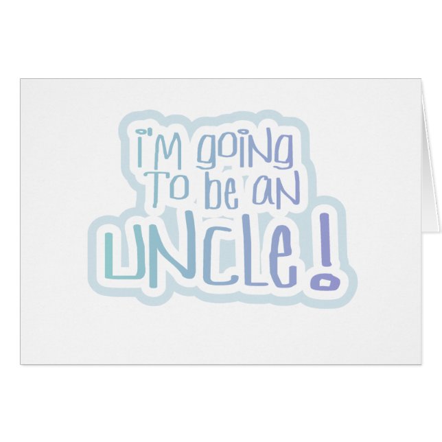 Het blauwe Gaan een Oom zijn (Voorkant Horizontaal)