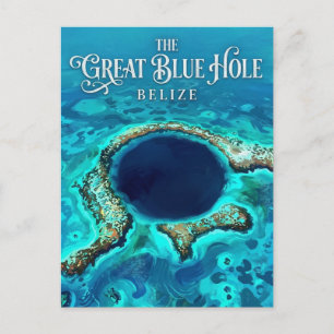 Het Blauwe Gat Belize Briefkaart