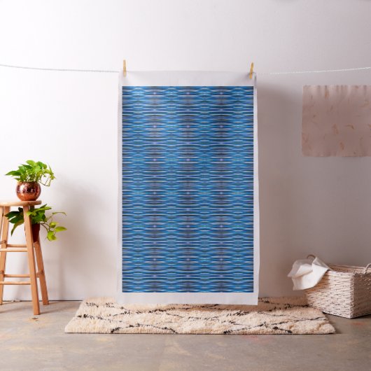 Het Blauwe Gestreepte Abstracte Patroon van de Stof (Voorbeeld)