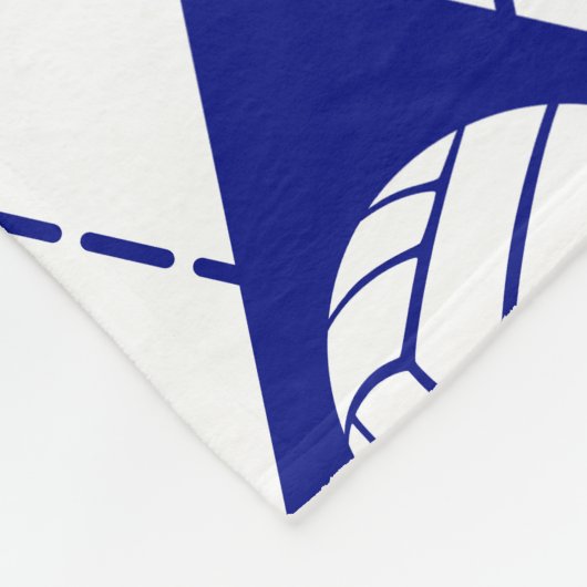 het blauwe grijze volleybalteam kleuren argyle fleece deken (Hoek)