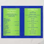 Het blauwe, groene programma voor hartenweddenscha (Achterkant)