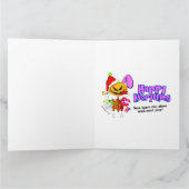 Het blauwe Grote Wenskaart van de Trein van de Kaart (Binnen)