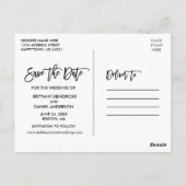 Het Blauwe Hout van het Manuscript van de borstel  Briefkaart (Achterkant)