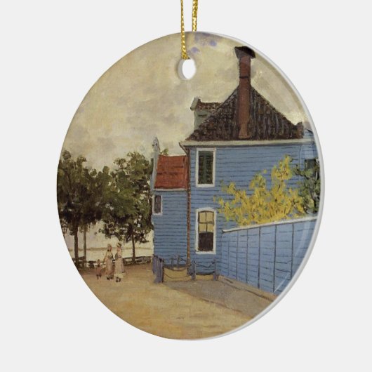 Het Blauwe Huis in Zaandam door Claude Monet Keramisch Ornament (Links)