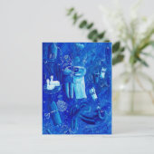 Het Blauwe Huwelijk Briefkaart (Staand voorkant)