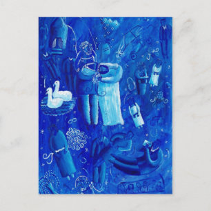 Het Blauwe Huwelijk Briefkaart