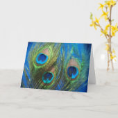 Het blauwe Huwelijk van de Veer van de Pauw Kaart (Gele Bloem)