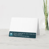 Het blauwe Huwelijk van Tortelduifjes dankt u Bedankkaart (Achterkant)