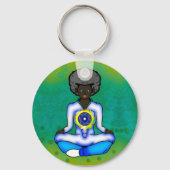 Het blauwe licht van de bescherming sleutelhanger (Voorkant)